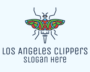 Multicolor Butterfly Insect Logo