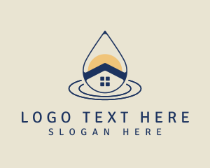 Home - Minimalist Home Water Supply logo design