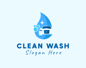 Washing - Car Wash Droplet logo design
