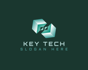 Cube Tech Block logo design