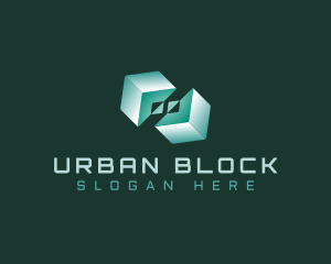 Block - Cube Tech Block logo design
