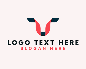 Advertising - Ribbon Company Letter V logo design