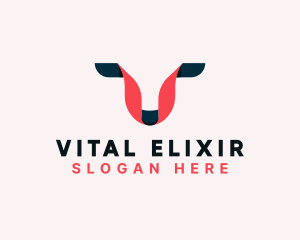 Ribbon Company Letter V logo design