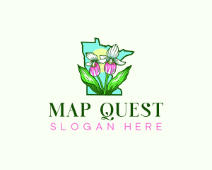 Minnesota  Flower Plant logo design