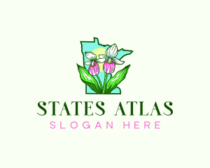 Minnesota  Flower Plant logo design