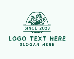 Yard - Lawn Mower Leaf Landscaping logo design