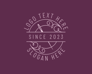 Needle - Sew Craft Dressmaking logo design