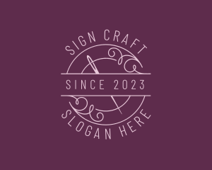 Sew Craft Dressmaking logo design