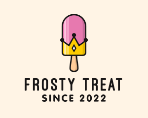 Popsicle - Ice Cream Popsicle Crown logo design