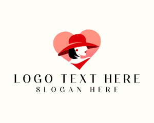 Style - Lady Hat Fashion logo design