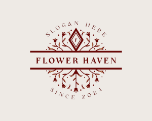 Wedding Event Flower logo design