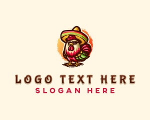 Gourmet - Mexican Chicken Restaurant logo design