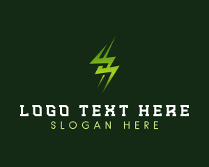 Charge - Lightning Electricity Charge logo design