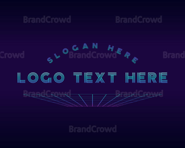 Generic Neon Retro Logo