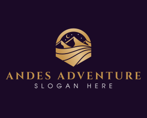 Adventure Desert Moon logo design