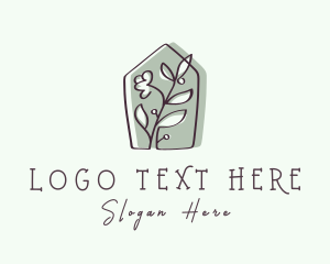 Eco - Garden House Plant logo design