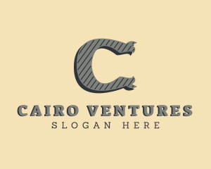 Antique Tailoring Brand Letter C logo design