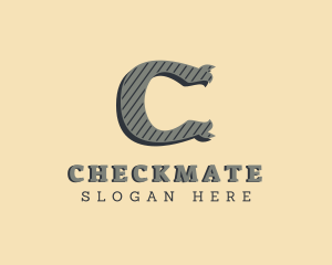 Antique Tailoring Brand Letter C logo design