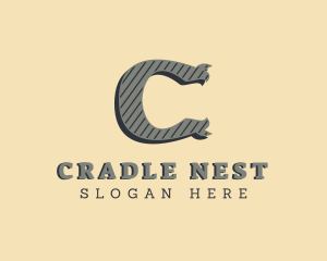 Antique Tailoring Brand Letter C logo design