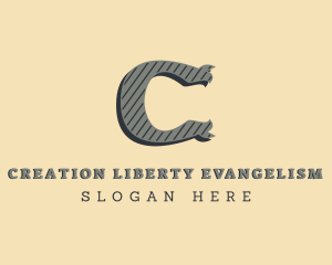 Antique Tailoring Brand Letter C logo design