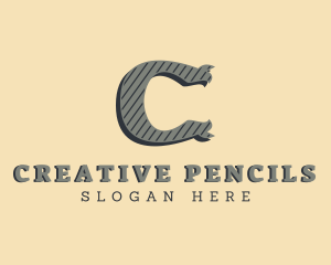 Antique Tailoring Brand Letter C logo design