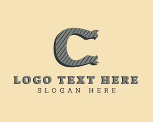 Tailor - Antique Tailoring Brand Letter C logo design