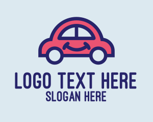 Car - Smiling Small Car logo design