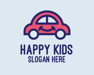 Smiling Small Car logo design