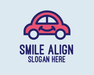 Smiling Small Car logo design