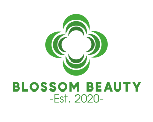Blossom - Green Floral Leaves logo design