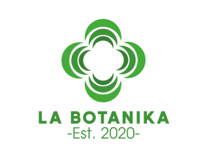 Green - Green Floral Leaves logo design