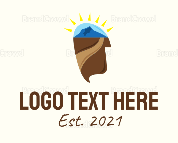 Outdoor Mountain Head Logo