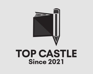 Academy - Book Pencil Academy logo design