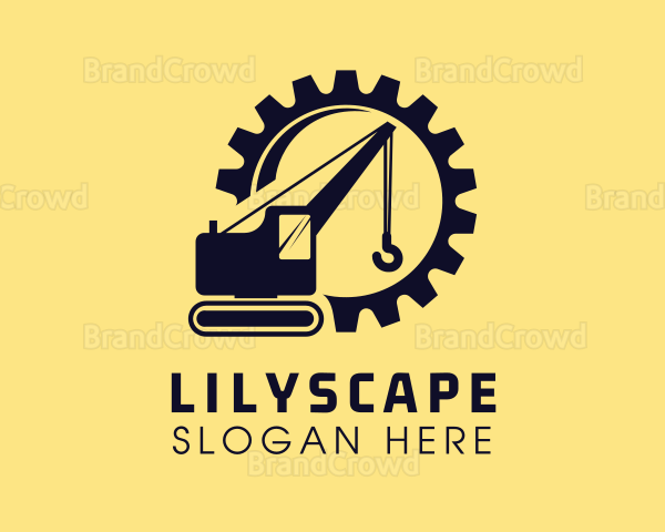 Industrial Construction Excavator Logo