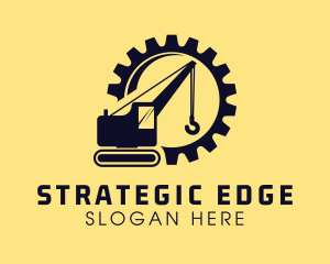 Digger - Industrial Construction Excavator logo design
