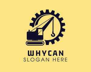 Steamroller - Industrial Construction Excavator logo design