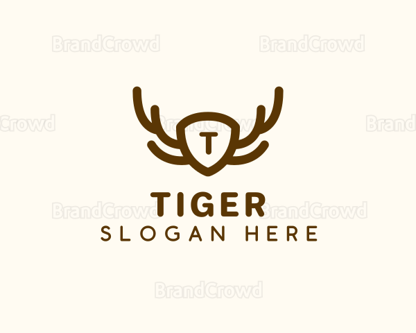 Deer Antler Shield Logo