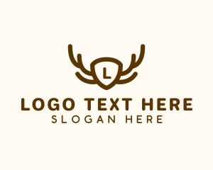 Deer Antler Shield Logo