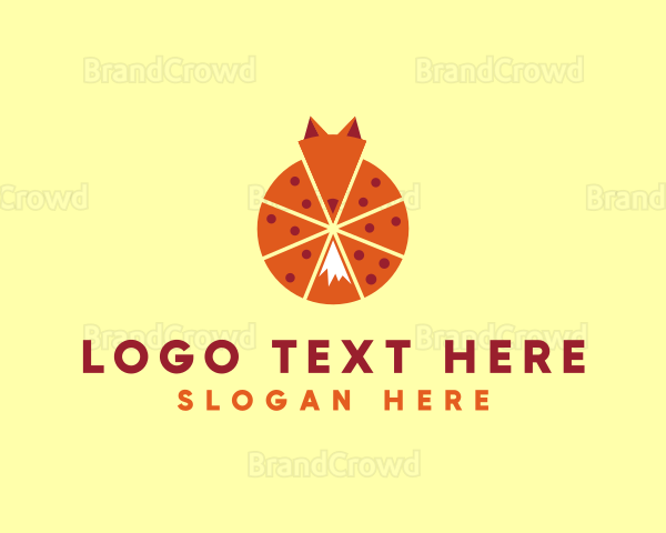 Pizza Slice Fox Logo