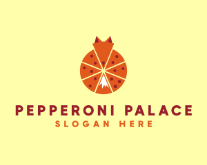 Pepperoni - Pizza Slice Fox logo design