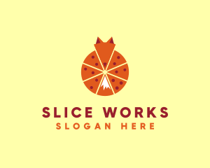 Slice - Pizza Slice Fox logo design
