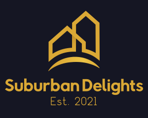 Suburban - Yellow Village Realtor logo design