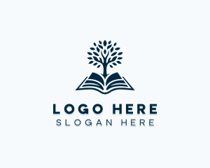 Ebook - Book Tree Bookstore logo design