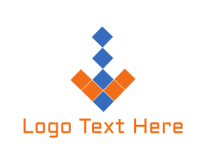 Pixel - Arrow Pixel Technology logo design
