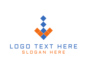 Square - Pixel Arrow Software logo design