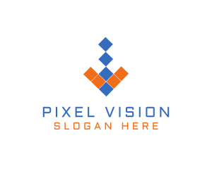 Pixel Arrow Software logo design