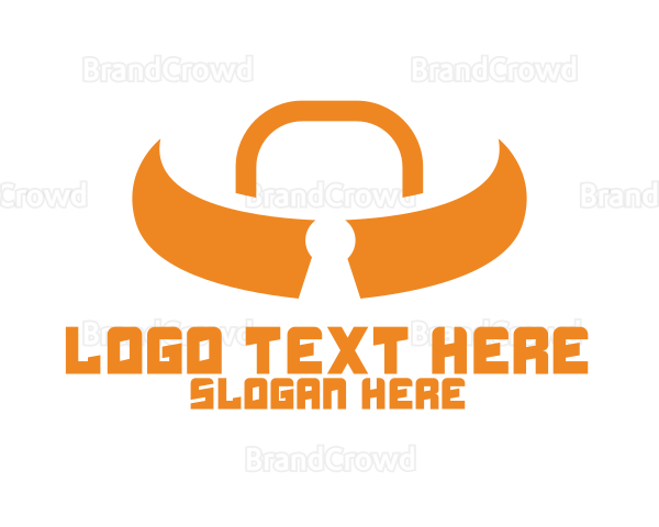 Orange Bull Lock Logo