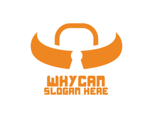 Orange Orange - Orange Bull Lock logo design