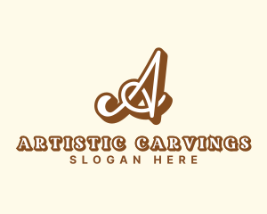 Artist Cursive Calligraphy logo design