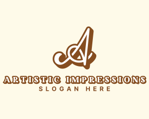 Artist Cursive Calligraphy logo design